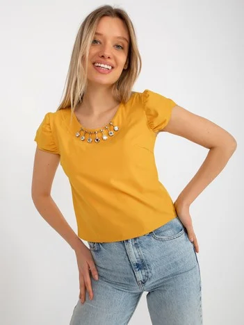 Bluza Dama Mini, Elegant, LAKERTA, Galben Eleganta Office