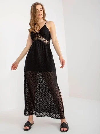 Rochie Dama Midi, Lejera, Och Bella, Negru de Vara
