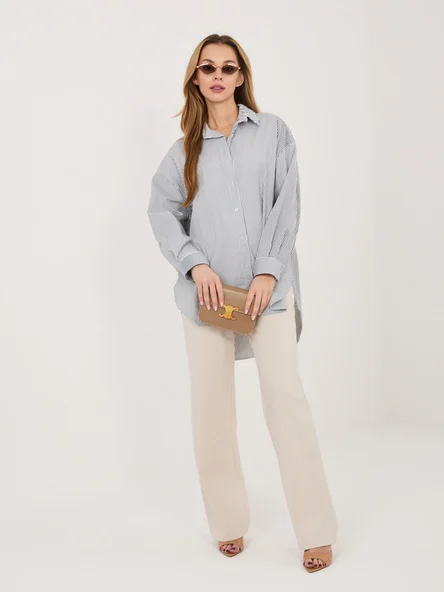 Camasa Dama Maneca lunga, Dungi, ITALY MODA, Negru Eleganta Office