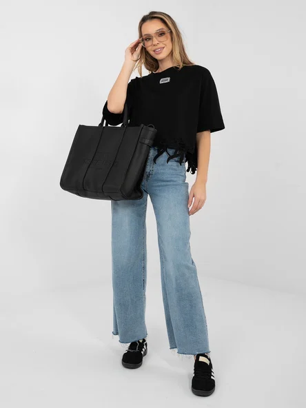 Bluza Dama Mini, Dantela, NEW PUNTO, Negru Casual