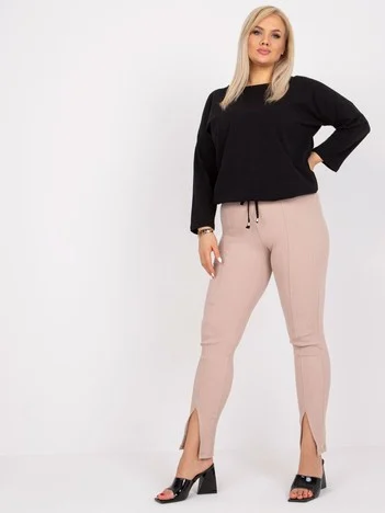 Bluza Dama Maneca lunga, Decolteu barcuta, BASIC FEEL GOOD, Negru Eleganta Office Marimi Mari