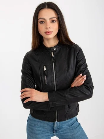 Jacheta Dama Maneca lunga, Guler inalt, Miss Sissi, Negru de Vara Marimi Mari
