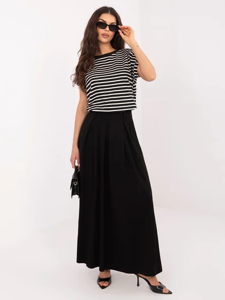Fusta Dama Maxi, Lejera, RELEVANCE, Negru Casual