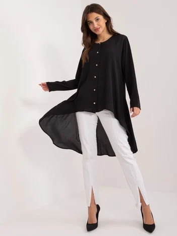 Camasa Dama Maneca lunga, Elegant, LAKERTA, Negru Eleganta Office