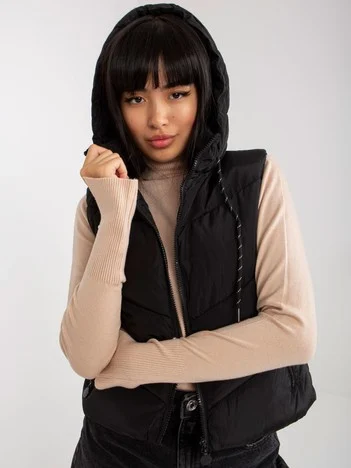 Vesta Dama Mini, Fara maneci, Z-Desing Jacket Style, Negru Eleganta Office Marimi Mari