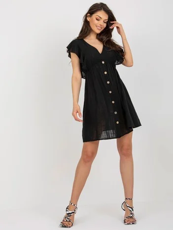 Rochie Dama Maxi, Lejera, Och Bella, Negru de Vara