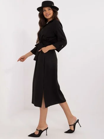 Rochie Dama Maxi, Lejera, LAKERTA, Negru Eleganta Office