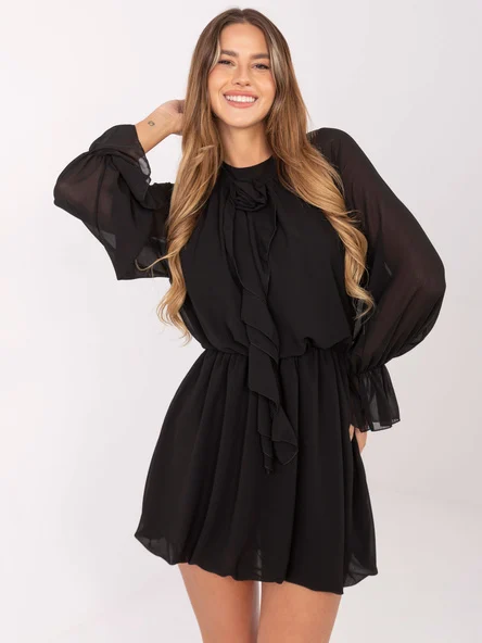 Rochie Dama Maxi, Lejera, RUE PARIS, Negru de Sarbatori