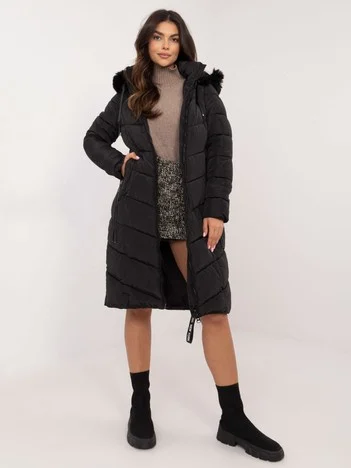 Jacheta Dama Maneca lunga, Guler inalt, SKORP, Negru Eleganta Office Marimi Mari
