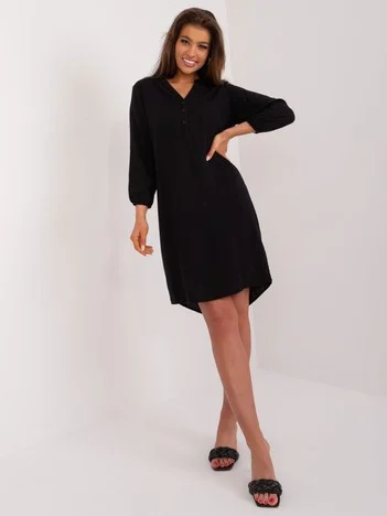 Rochie Dama Maxi, Rochie dreapta, Sublevel, Negru Eleganta Office