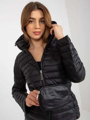 Jacheta Dama Maneca lunga, Guler inalt, Honey Winter, Negru de Vara Marimi Mari