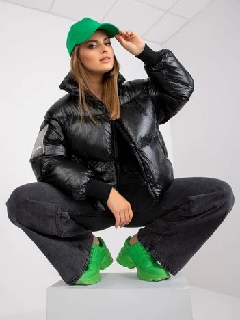 Jacheta Dama Maneca lunga, Maneca lunga, Chic&Jeune Paris, Negru Casual