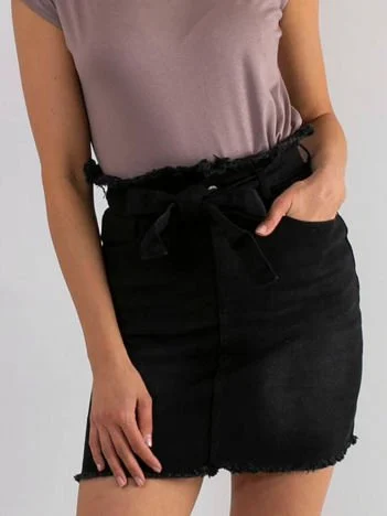 Fusta Dama Mini, Bumbac, Daysie, Negru de Petrecere