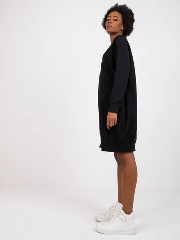 Rochie Dama Maxi, Oversize, BASIC FEEL GOOD, Negru Casual
