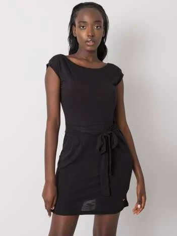 Rochie Dama Mini, Decolteu rotund, NieZnaszMnie, Negru Eleganta Office Marimi Mari
