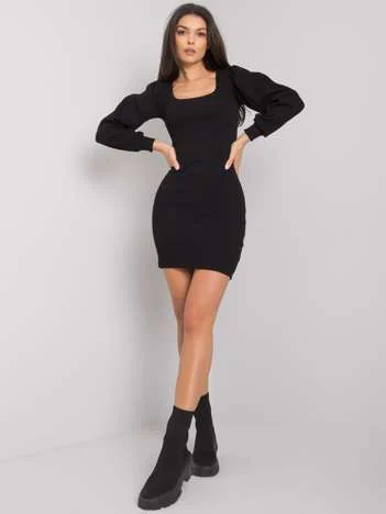 Rochie Dama Maxi, Dungi, RUE PARIS, Negru Eleganta Office
