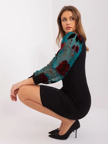 Rochie Dama Maxi, Rochie dreapta, RUE PARIS, Negru de Ocazie Nunta