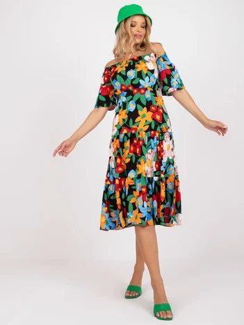 Rochie Dama Midi, Floral, RUE PARIS, Multicolor de Vara