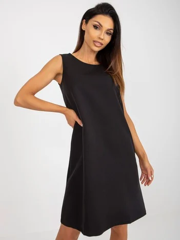 Rochie Dama Fara maneci, Lejera, Och Bella, Negru de Sarbatori