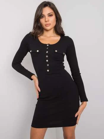 Rochie Dama Maxi, Dungi, RUE PARIS, Negru Eleganta Office