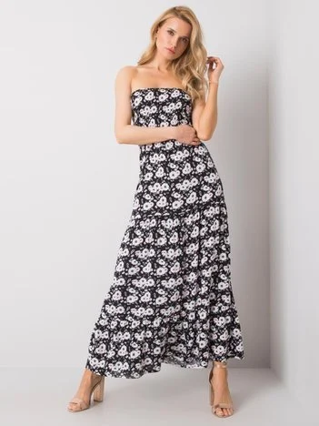 Rochie Dama Maxi, Floral, Fresh Made, Alb Casual