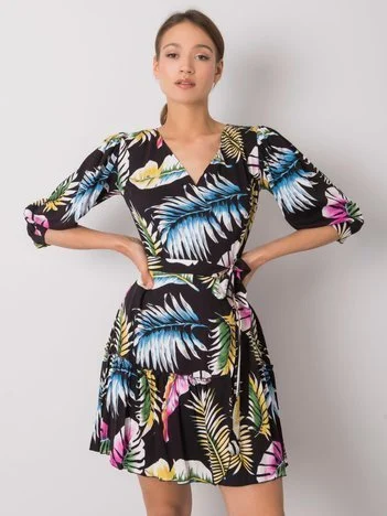 Rochie Dama Mini, Imprimat, LAKERTA, Multicolor Eleganta Office