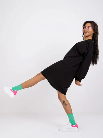 Rochie Dama Maxi, Rochie dreapta, ex moda, Negru Eleganta Office
