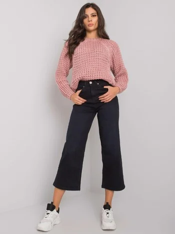 Blugi Dama 7/8, Larga, Sublevel, Negru Eleganta Office