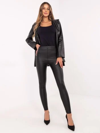 Colanti Dama Conica, Guler inalt, Trendy. ING, Negru Casual