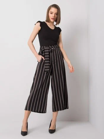 Pantaloni Dama 7/8, Dungi, RUE PARIS, Bej Eleganta Office