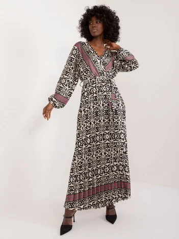 Rochie Dama Maxi, Lejera, ITALY MODA, Bej