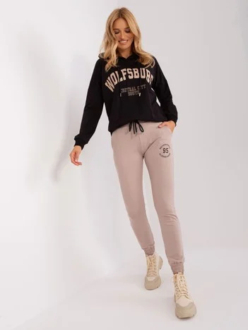 Compleu Dama Lunga, Mansete elastice, RELEVANCE, Bej Casual
