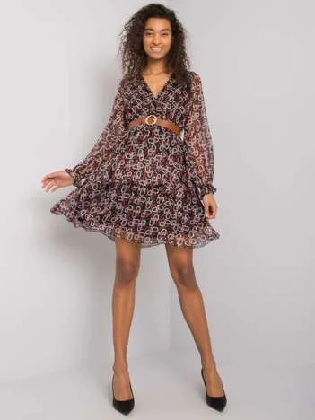 Rochie Dama Maxi, Imprimat, POLE&POLE, Rosu de Ocazie Nunta