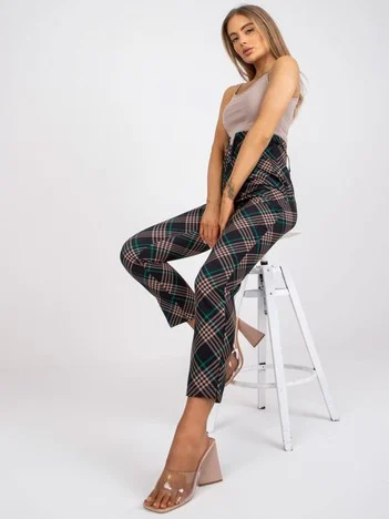 Pantaloni Dama Carouri, Elegant, ITALY MODA, Verde Eleganta Office