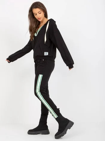 Compleu Dama Maneca lunga, Mansete elastice, RELEVANCE, Negru Casual