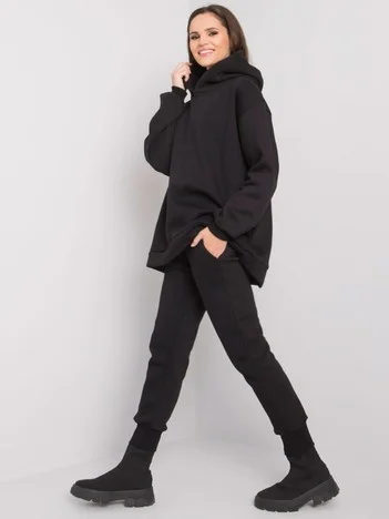 Compleu Dama Maneca lunga, Mansete elastice, BASIC FEEL GOOD, Negru Casual