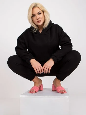 Compleu Dama Maneca lunga, Mansete elastice, Pointx, Negru Casual
