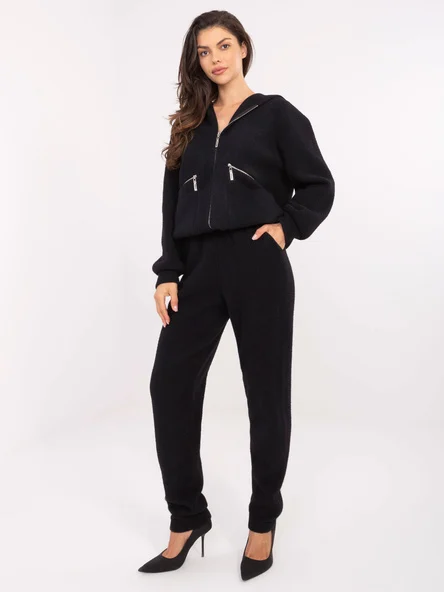 Compleu Dama Maneca lunga, Conica, Fashion Hunters, Negru Casual