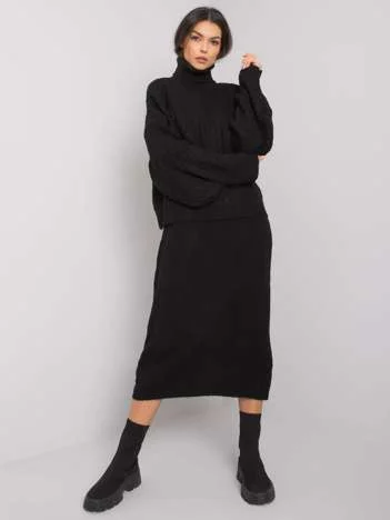 Compleu Dama Midi, Decolteu in V, RUE PARIS, Negru