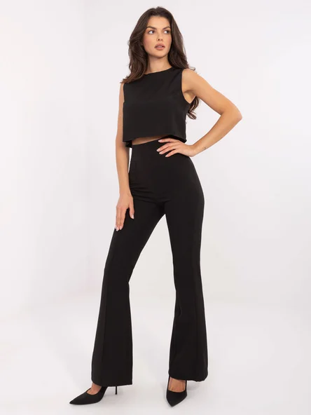 Compleu Dama Fara maneci, Elegant, ITALY MODA, Negru de Petrecere