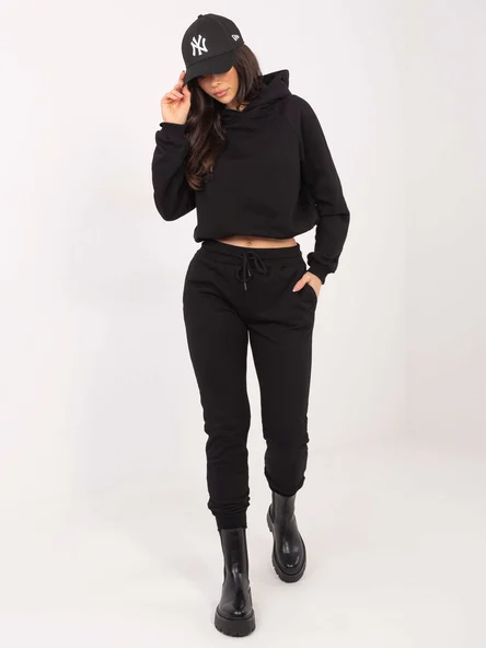 Compleu Dama Maneca lunga, Mansete elastice, BASIC FEEL GOOD, Negru Casual