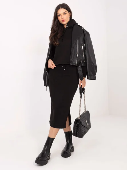 Compleu Dama Midi, Sport, RUE PARIS, Negru Casual