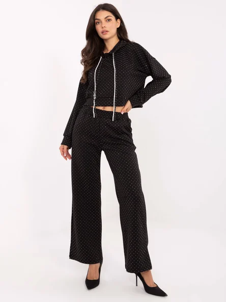 Compleu Dama Maneca lunga, Elegant, RUE PARIS, Negru Casual
