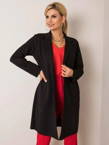 Palton Dama Mini, Elegant, STITCH & SOUL, Negru Eleganta Office