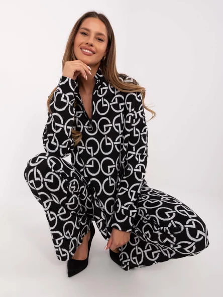 Compleu Dama Maneca lunga, Dreapta, LAKERTA, Negru Eleganta Office