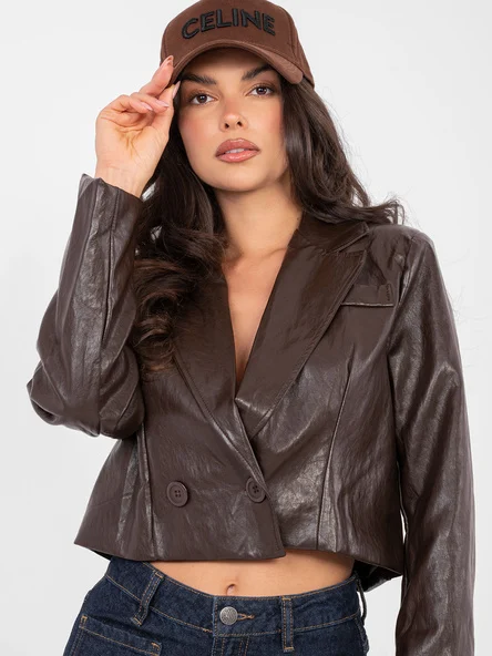 Jacheta Dama Mini, Guler inalt, RUE PARIS, Maro Eleganta Office