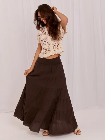 Fusta Dama Maxi, Boho, ITALY MODA, Maro