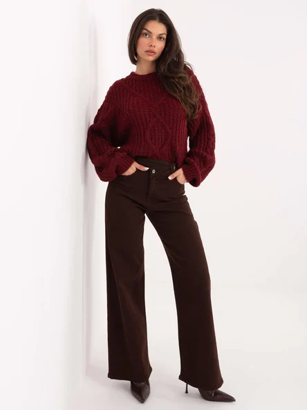 Blugi Dama Lunga, Croiala dreapta, SARAH JOHN, Maro Casual