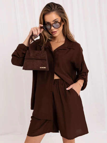 Compleu Dama Mini, Guler inalt, RUE PARIS, Maro