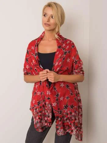 Bandana Dama Imprimat, Poliester, Fashion Hunters, Rosu